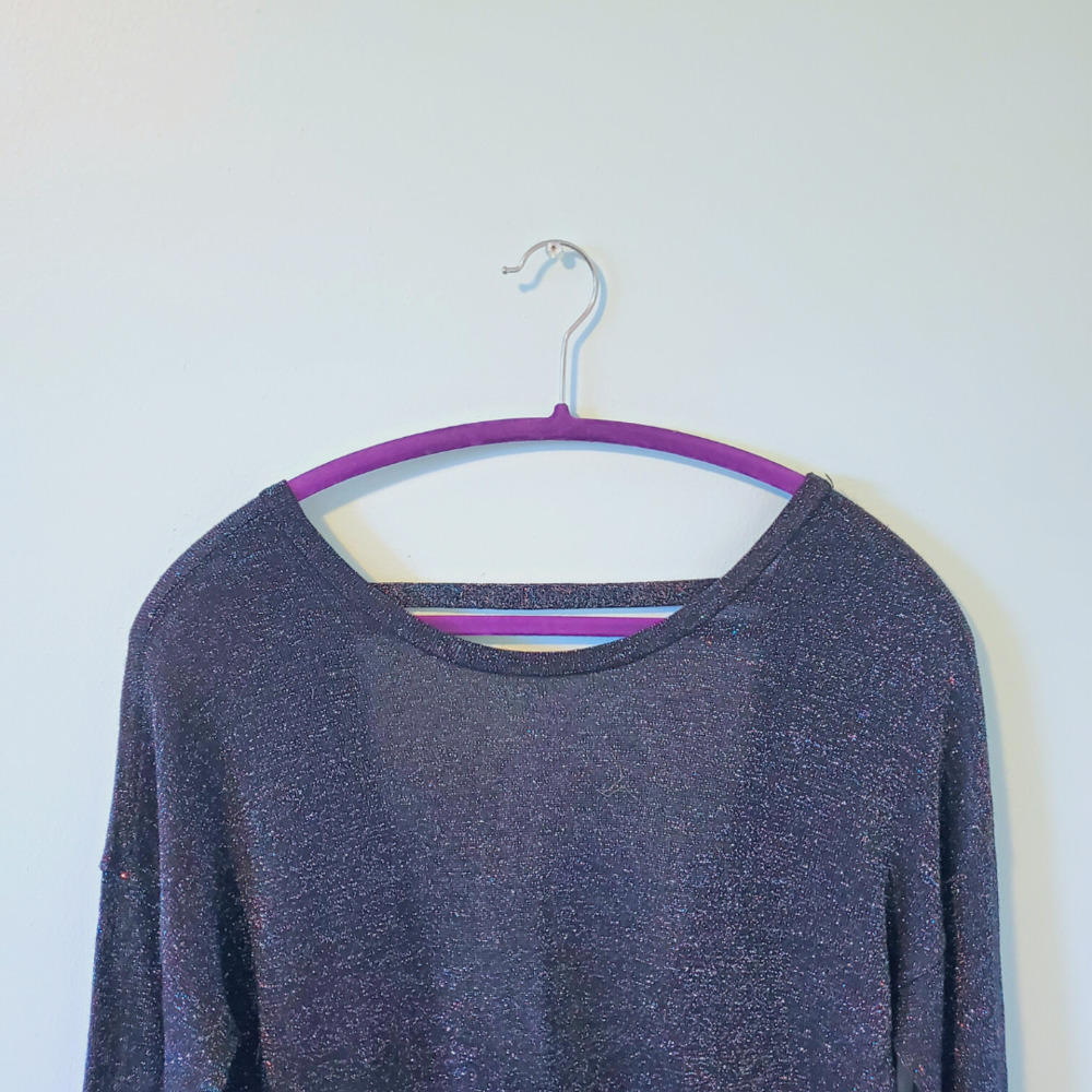 GLITTERIING Blue Sweater
